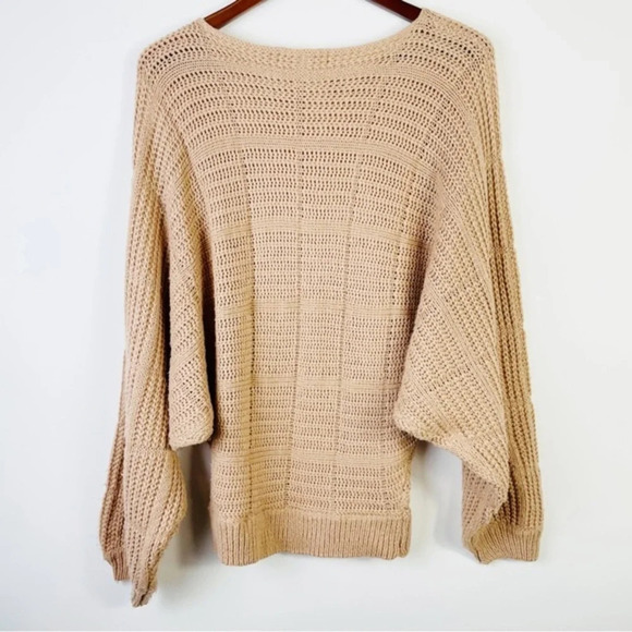REHAB Brown/Tan Slouchy Knit Sweater Size‎ Small - Picture 5 of 7
